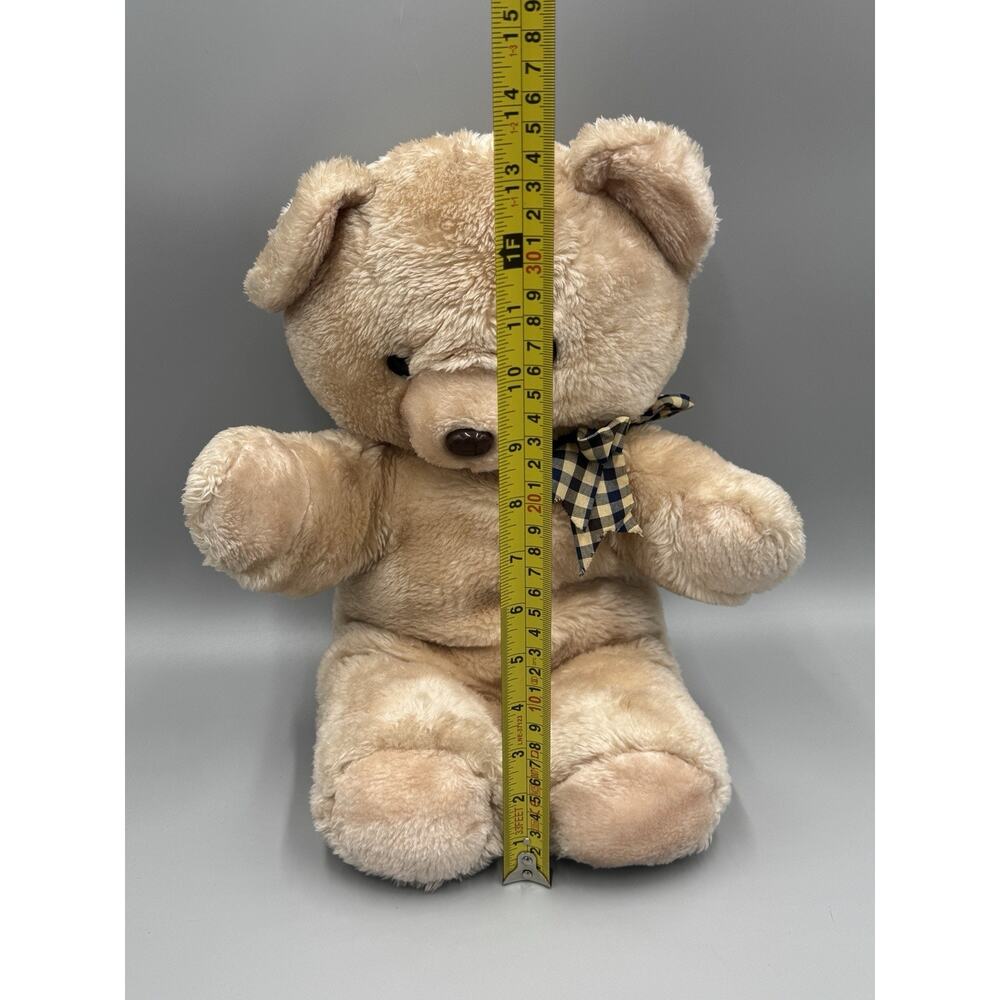 Vintage Cuddle Wit Brown Teddy Bear Plush 16” Stuffed Animal - Picture 2 of 10